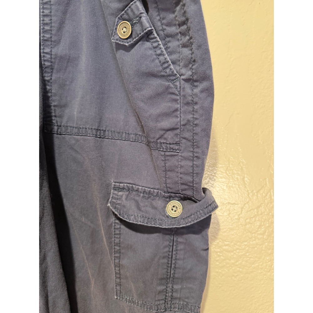 Sonoma Goods for Life Womens Navy Blue Mid Rise Cargo Capri Pants Size 16 - Picture 3 of 9